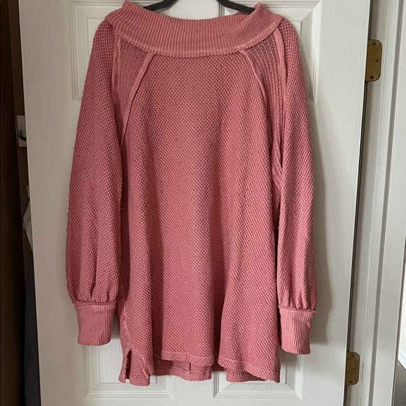 We The Free Sweaters - We The Free Dusty Rose Cowl Neck Sweater